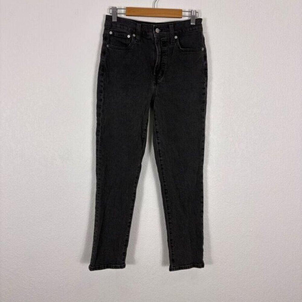 Madewell Faded Black The Perfect Vintage Straight Leg Jeans Size 25